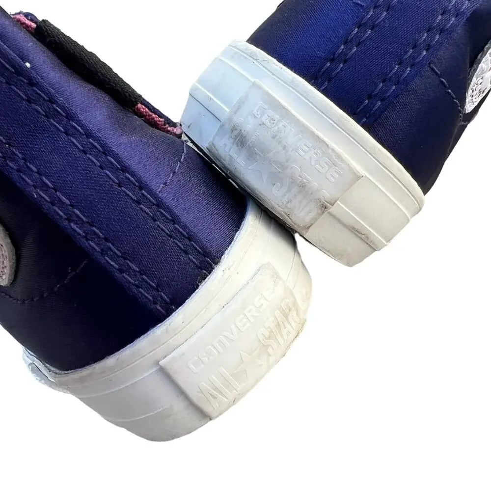 Converse Chuck Taylor All Star Satin Velvet Laces Shoes Baby Sz 4
